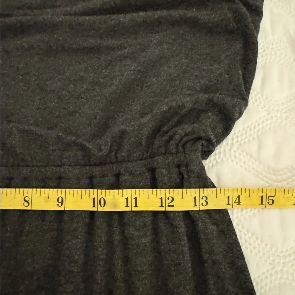 LOFT Dark Gray Blouson Maxi Dress Size Small - Picture 10 of 12
